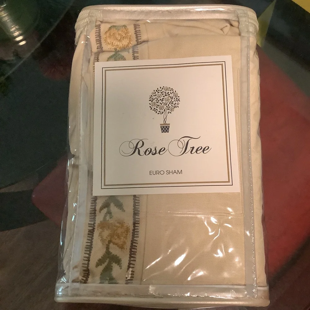 Rose Tree Amalia a lot of 2 Euro embroidered pillow‎ shams “26X26” + flange